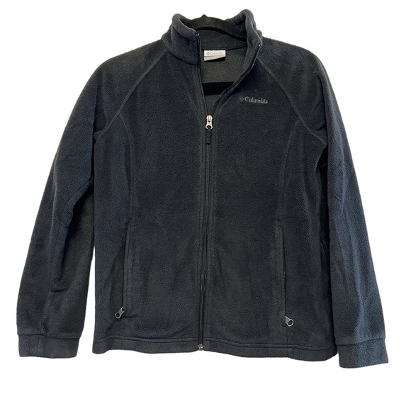 Columbia Black Fleece Full Zip Jacket - Picture 1 of 7